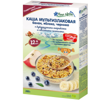 Каша безмолочная детская Fleur Alpine Мультизлаковая Банан, яблоко и черника с 12 месяцев, 200г