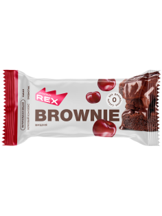 Пирожное протеиновое ProteinRex Брауни-вишня без сахара, 50г