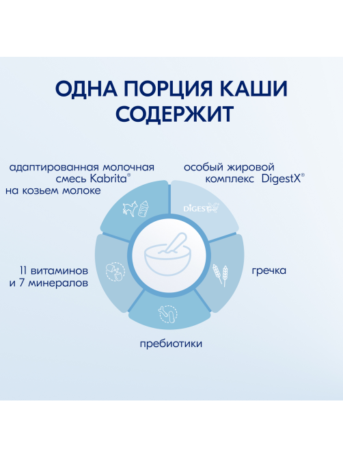 Каша молочная детская Kabrita Гречневая с 4 месяцев, 180г