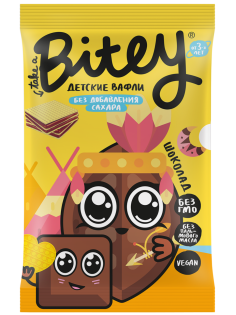 Вафли детские Take a Bitey Шоколад без сахара с 3 лет, 35г