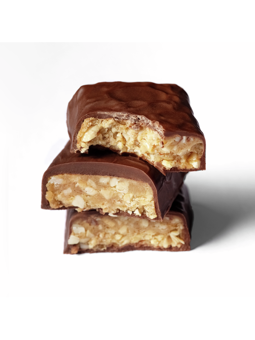 Батончик шоколадный Nattys &Go Crunchy с арахисовой хрустящей пастой в молочном шоколаде, 45г x 12 шт