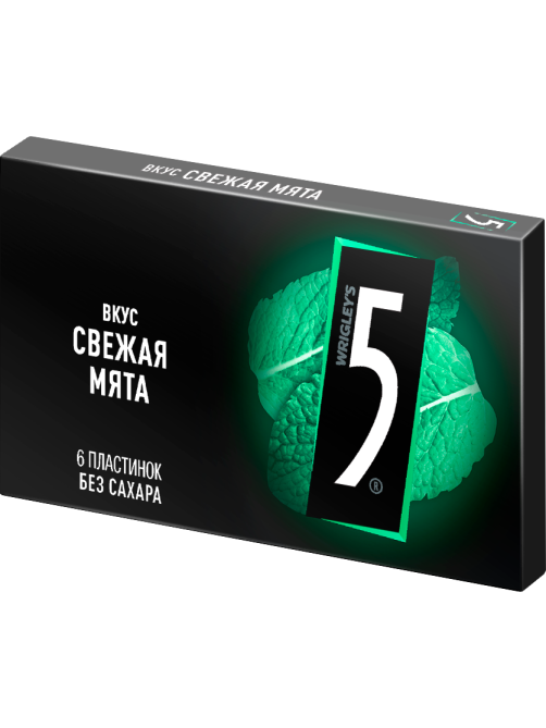 Жевательная резинка Five свежая мята без сахара, 15.6г