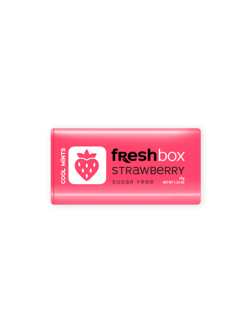 Драже Freshbox Клубника без сахара, 35г