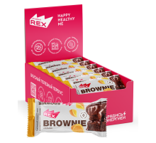 Пирожное ProteinRex Брауни апельсин без сахара, 50г x 12 шт