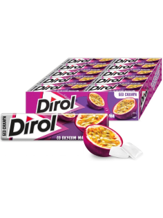 Жевательная резинка Dirol Маракуйя без сахара, 13.6г x 30 шт