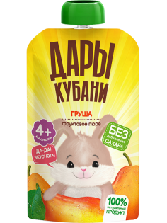 Пюре детское Дары Кубани груша, 90г
