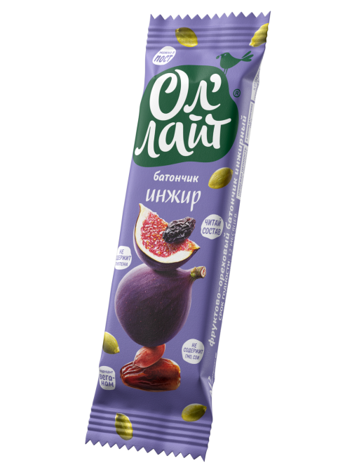 Батончик Ол'Лайт фруктово-ореховый инжир, 30г