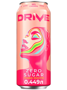 Энергетический напиток Drive Me Гуава-Манго без сахара, 449мл