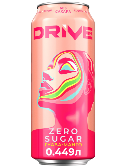 Энергетический напиток Drive Me Гуава-Манго без сахара, 449мл