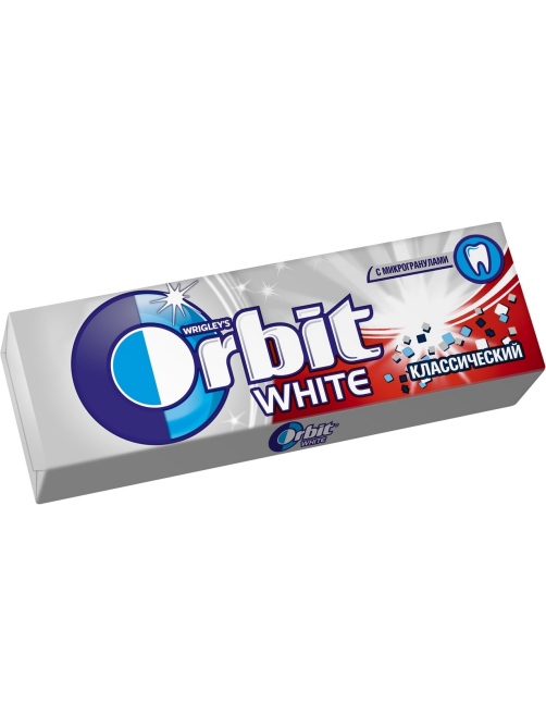 Жевательная резинка Orbit White классический без сахара, 13.6г x 30 шт