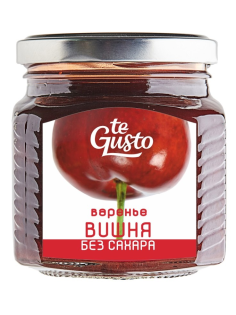 Варенье Te Gusto из вишни без сахара, 300г
