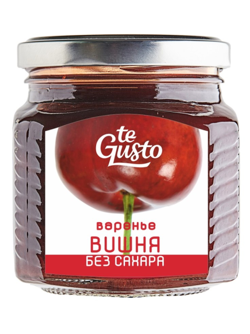 Варенье Te Gusto из вишни без сахара, 300г