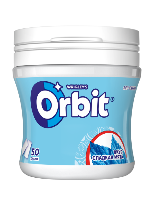 Жевательная резинка Orbit Сладкая мята без сахара, 68г