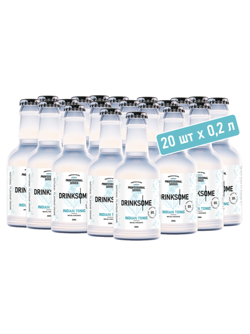 Напиток Drinksome Индиан тоник газированный, 200мл x 20 шт