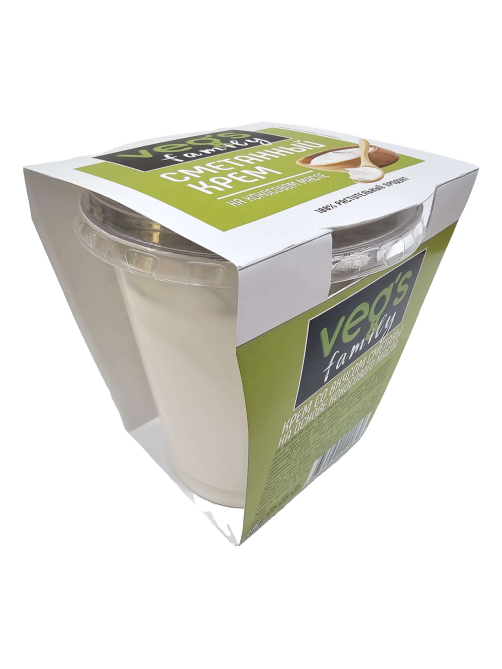 Крем со вкусом сметаны Veg's Family кокосовый, 320г