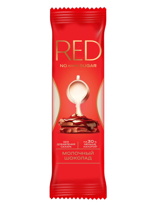 Шоколад Red Delight молочный без сахара, 20г