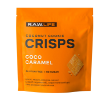 Печенье криспы R.A.W. LIFE с кокосом и карамелью без сахара без глютена, 35г