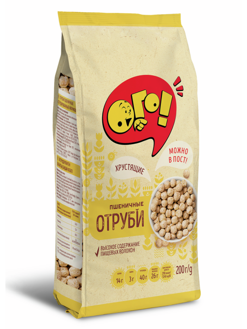 Отруби Ого! пшеничные, 200г
