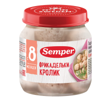 Фрикадельки мясные детские Semper Кролик с 8 месяцев, 100г