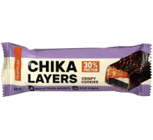 Батончик протеиновый Chikalab Chika Layers Печенье-шоколад без сахара, 60г