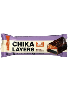Батончик протеиновый Chikalab Chika Layers Печенье-шоколад без сахара, 60г