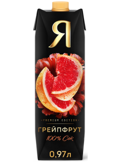 Сок Я грейпфрутовый с мякотью, 970мл