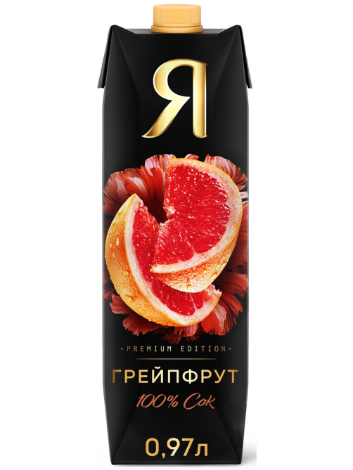 Сок Я грейпфрутовый с мякотью, 970мл