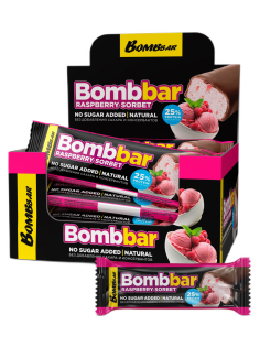 Батончик Bombbar малиновый сорбет, 40г x 30 шт