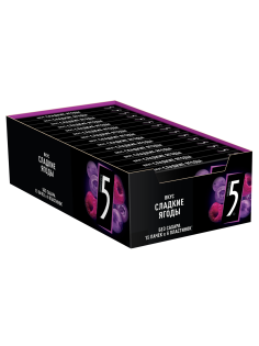 Жевательная резинка Five сладкие ягоды без сахара, 15.6г x 15 шт