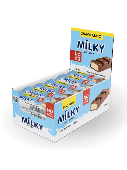 Шоколад Snaq Fabriq Milky молочный со сливочной начинкой без сахара, 34г