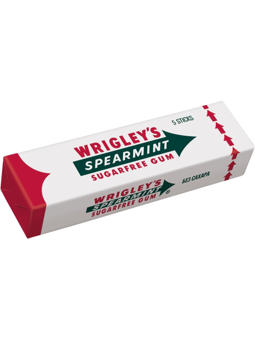 Жевательная резинка Wrigley's Spearmint без сахара мята, 13г x 20 шт