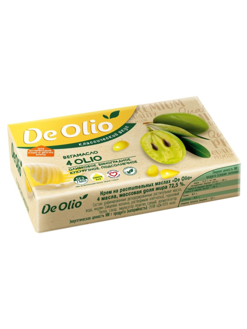 Вегамасло De Olio 4 масла 72.5%, 180г
