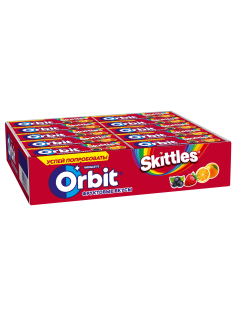 Жевательная резинка Orbit Skittles, 13.6г x 30 шт