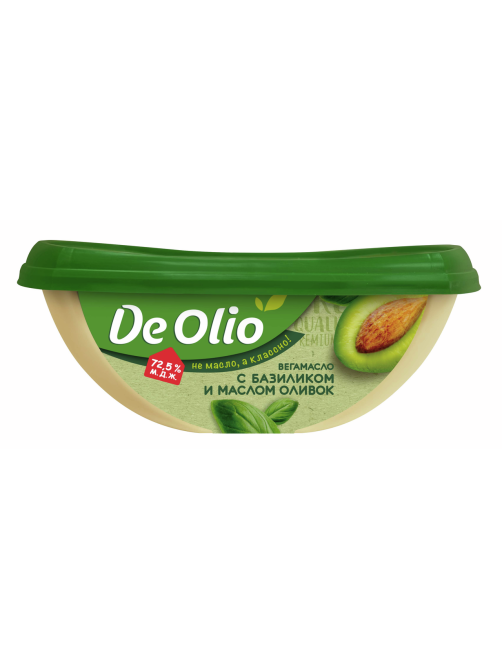 Вегамасло De Olio с базиликом и маслом оливок 72.5%, 220г