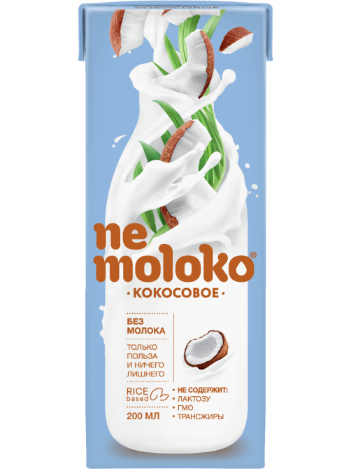 Напиток кокосовый Nemoloko на рисовой основе, 200мл