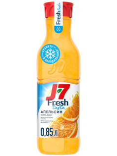 Сок J7 Fresh Taste апельсиновый с мякотью, 850мл