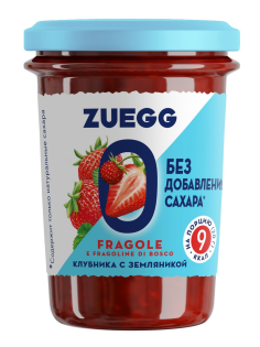 Конфитюр Zuegg Клубника-земляника без сахара, 220г