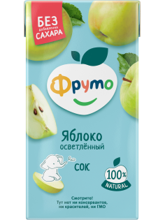 Сок детский Фруто Яблоко без сахара с 3лет, 500мл
