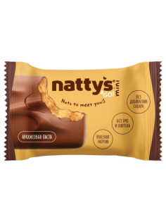 Батончик протеиновый Nattys&Go Mini Mix Арахис-брауни-кокос без сахара без глютена, 20г