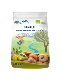 Сушки Fleur Alpine Taralli Итальянские на оливковом масле, 125г