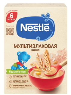 Каша безмолочная детская Nestle 4 злака с 6 месяцев, 200г
