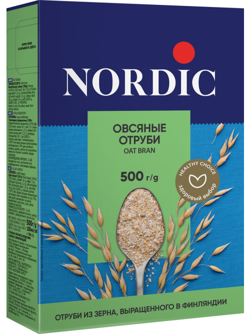Отруби Nordic овсяные, 500г