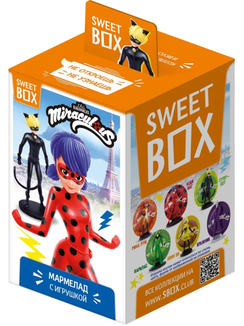 Мармелад жевательный Sweet Box с игрушкой Леди Баг, 10г