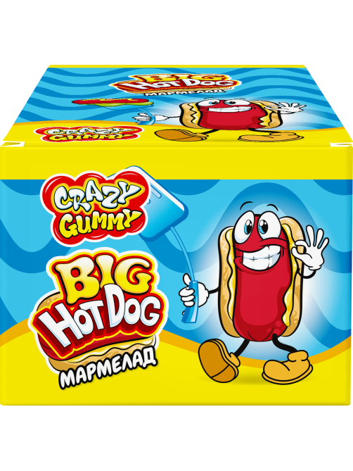 Мармелад Канди клаб Crazy Gummy Hot Dog, 18г