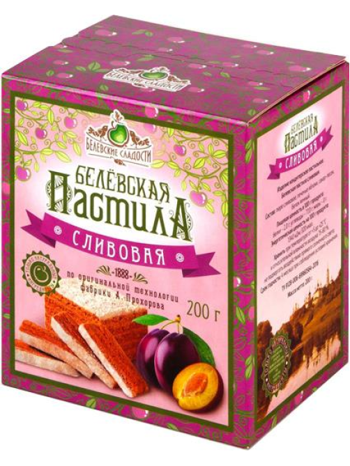 Пастила Белевская пастила слива, 200г