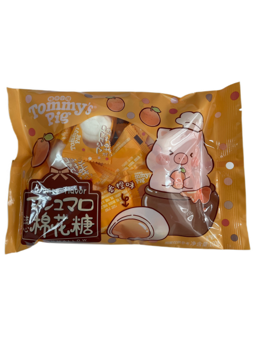 Маршмеллоу Tommy's Pig с начинкой апельсин, 100г