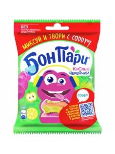 Мармелад жевательный Bon Pari Кислые червячки, 75г