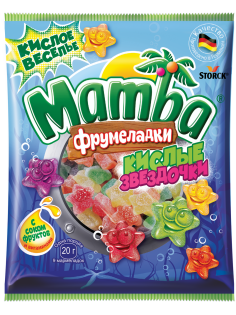 Мармелад жевательный Mamba Фрумеладки кислые звездочки, 70г