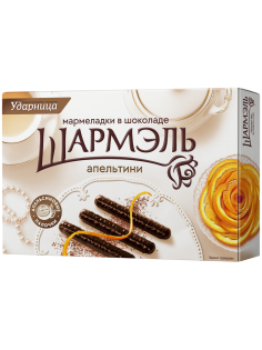 Мармелад Ударница Апельтини в шоколаде апельсиновые палочки, 160г