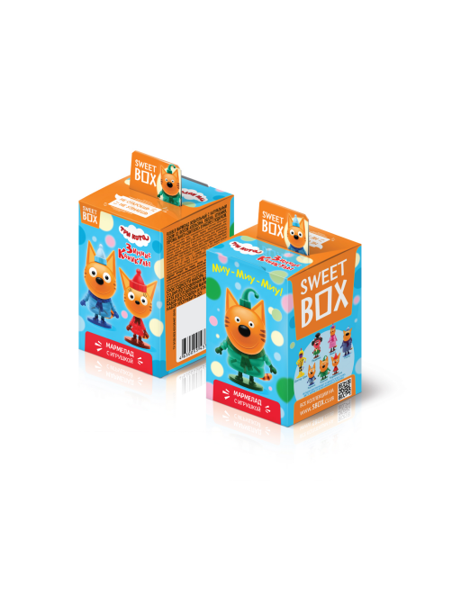 Мармелад жевательный Sweet Box Три кота с игрушкой, 10г